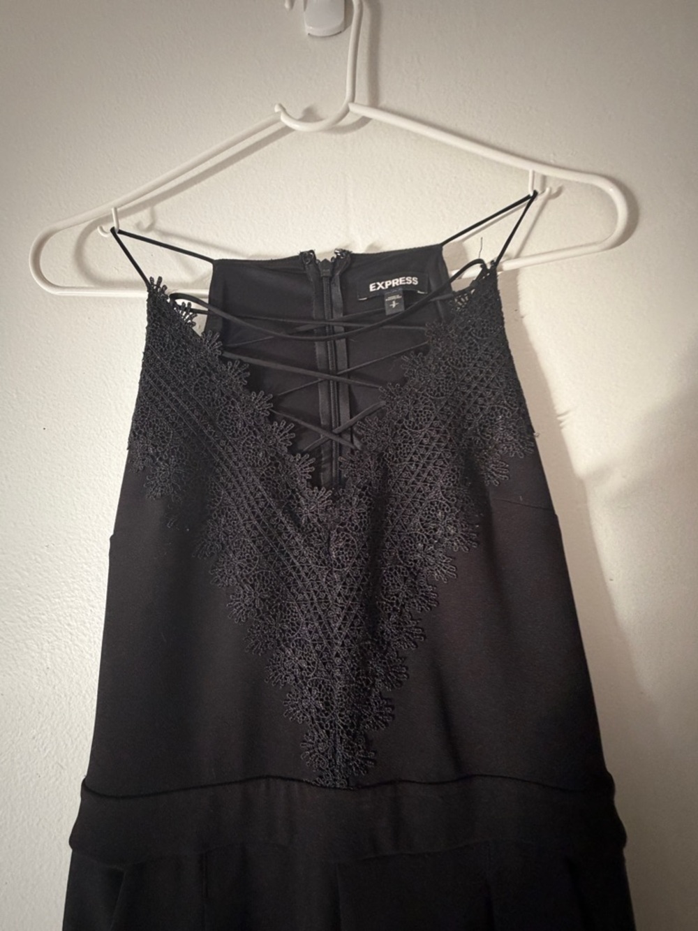 Express Black Lace jumpsuit